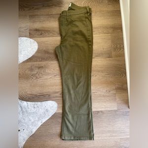 JCrew army green khaki bootcut jean. Size 28